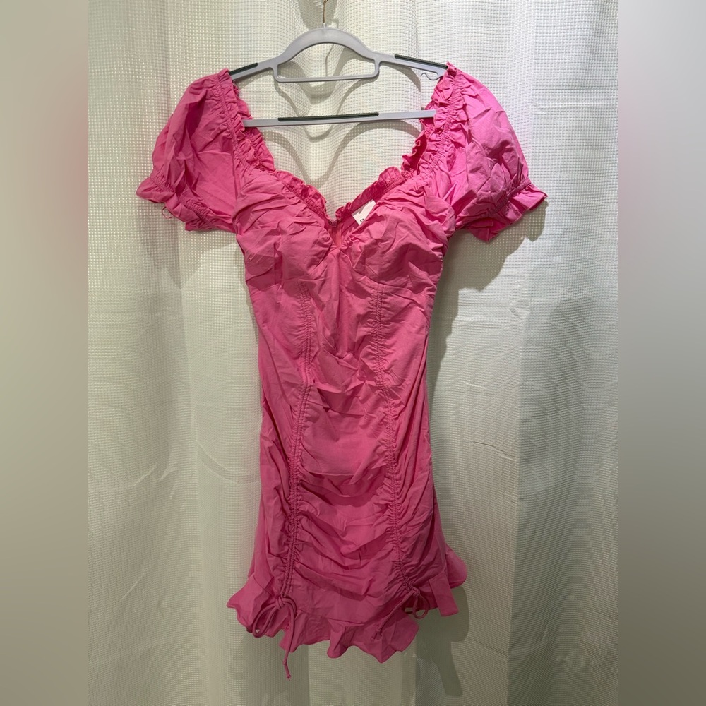 Boutique Pink Ruffle Dress